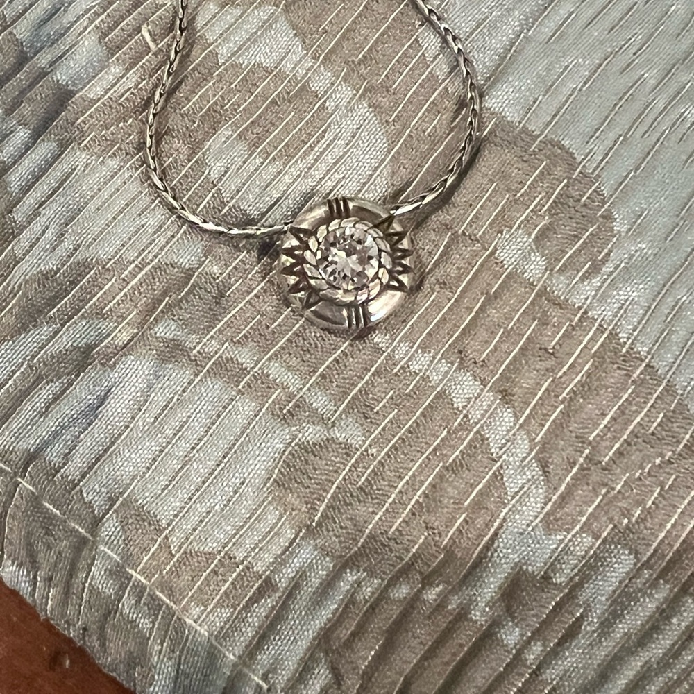 Brighton Silver Sunburst Necklace